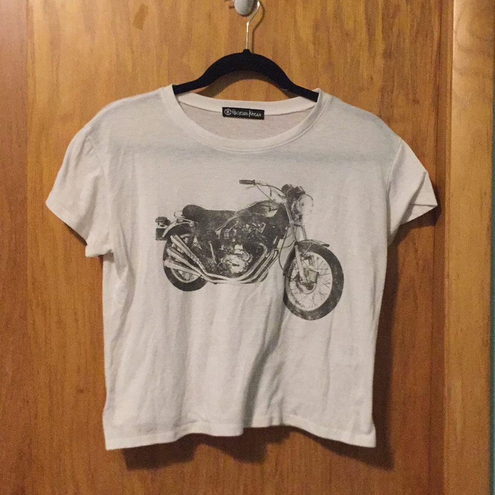 Motorcycle Cropped Tee